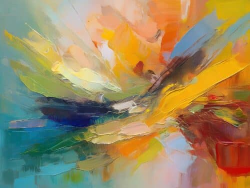 abstract painting accompanying a blog post on copywriters in guelph