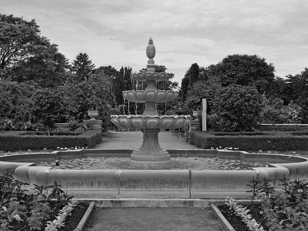 Water fountain at the Royal Botanical Gardens in Burlington Ontario, Canada